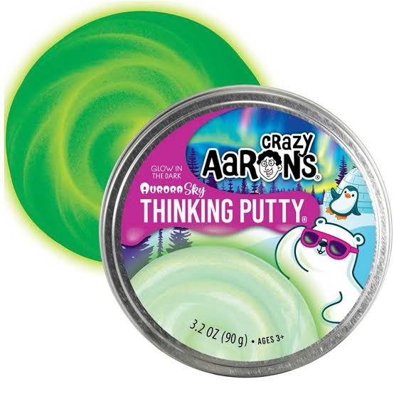 Crazy Aaron's Thinking Putty 3.5" - Aurora Sky
