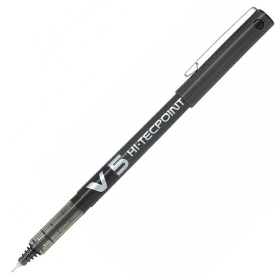 Pilot V5 Hi-Tecpoint Rollerball Pens - Black