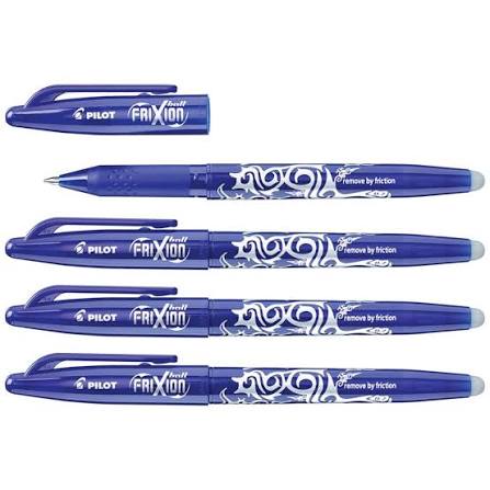 Pilot Frixion Ball Erasable Pens - Blue (4 Pack)