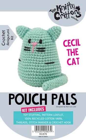 Knitty Critters Pouch Pals - Cecil the Cat