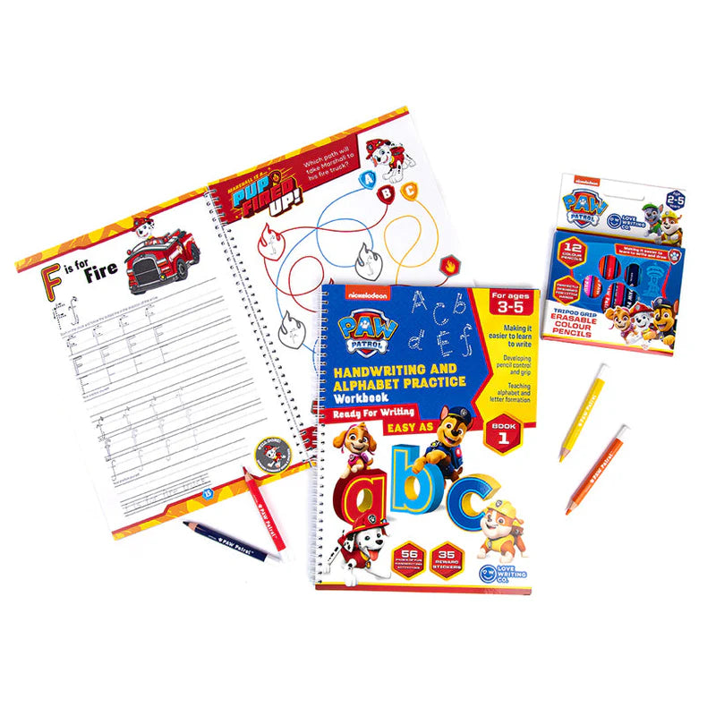 Paw Patrol Handwriting & Alphabet Practice Book Ages 3-5