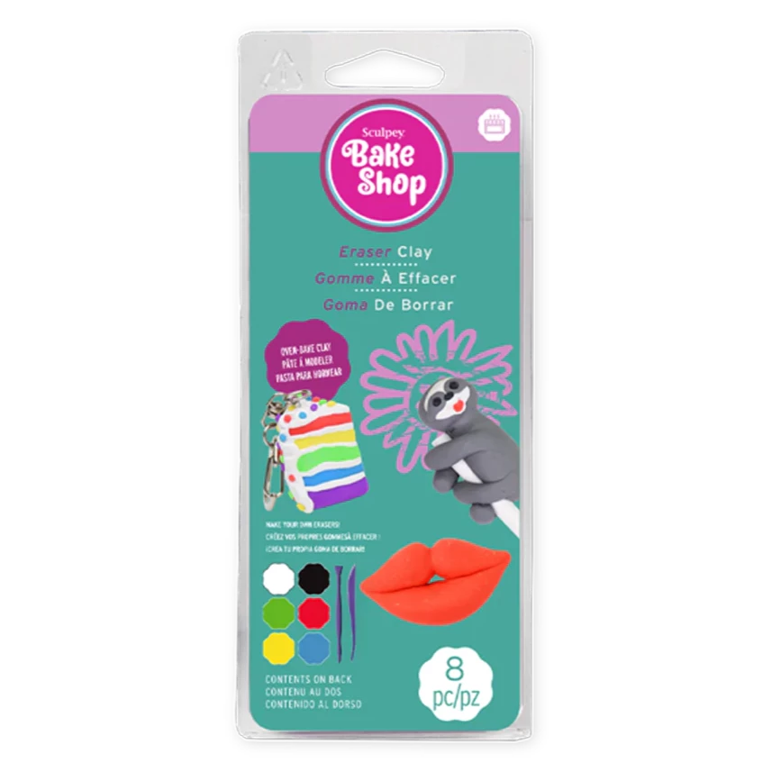 Sculpey Bake Shop Eraser Multipack Kit - 8 Pieces