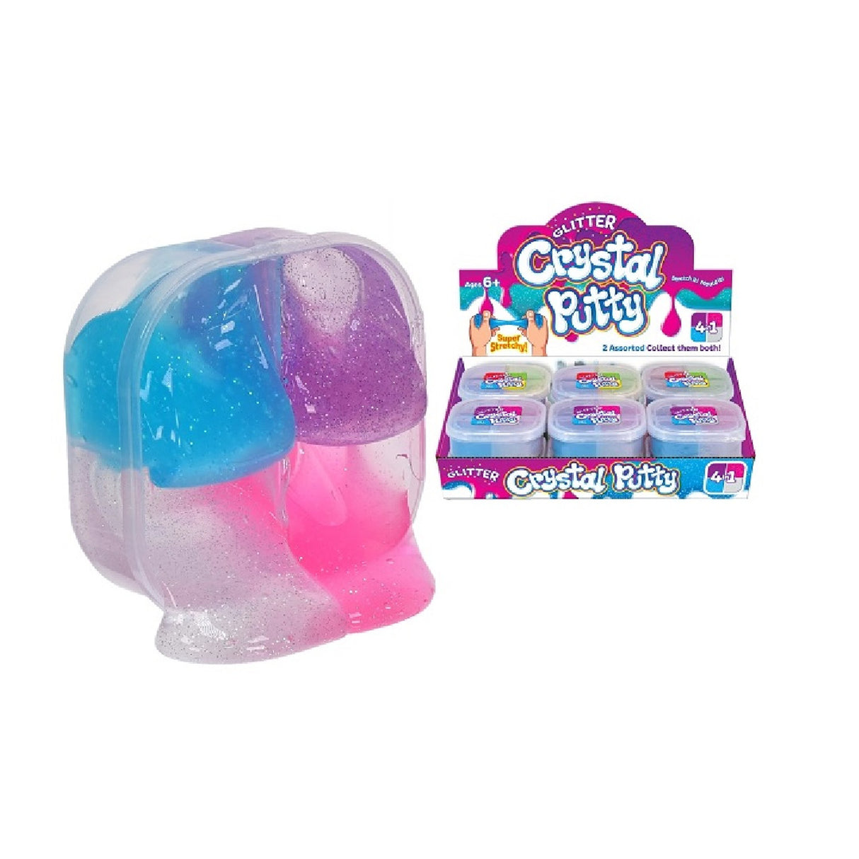 Glitter Crystal Putty 4 in 1