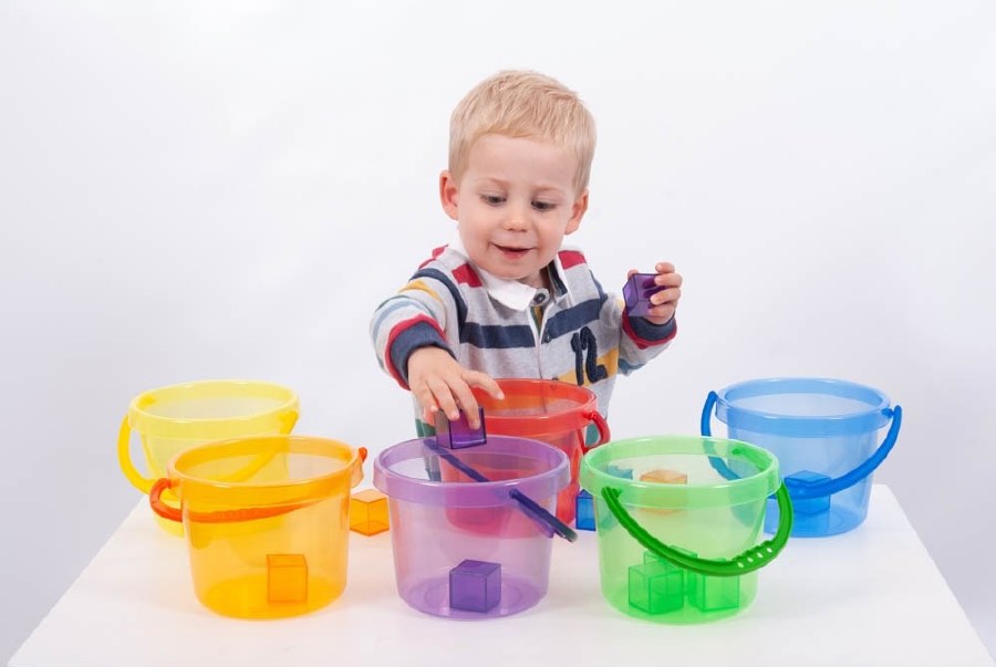 Translucent Colours Bucket Set (6 Pack)