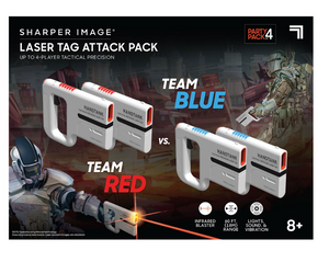 Sharper Image Toy Laser Tag Handtank Attack Pack of 4