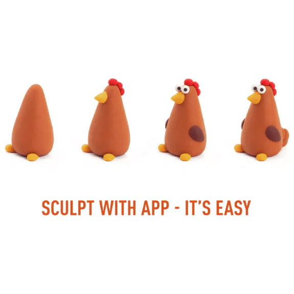 Hey Clay - Farm Birds: Duck, Goose, Hen (6 Can Set)