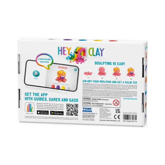 Hey Clay - Ocean: Shark, Octopus, Stingray (6 Can Set)