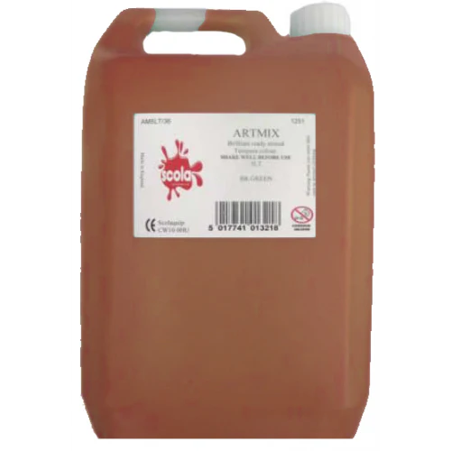 Scola 5 Litre Ready Mix Paint - Brown