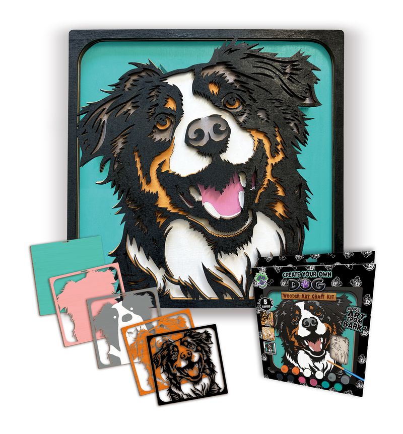 Splat Planet Wood Art Kit - Dog