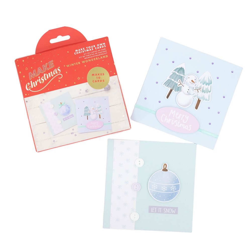 Card Making Kit - Winter Wonderland - 10pk