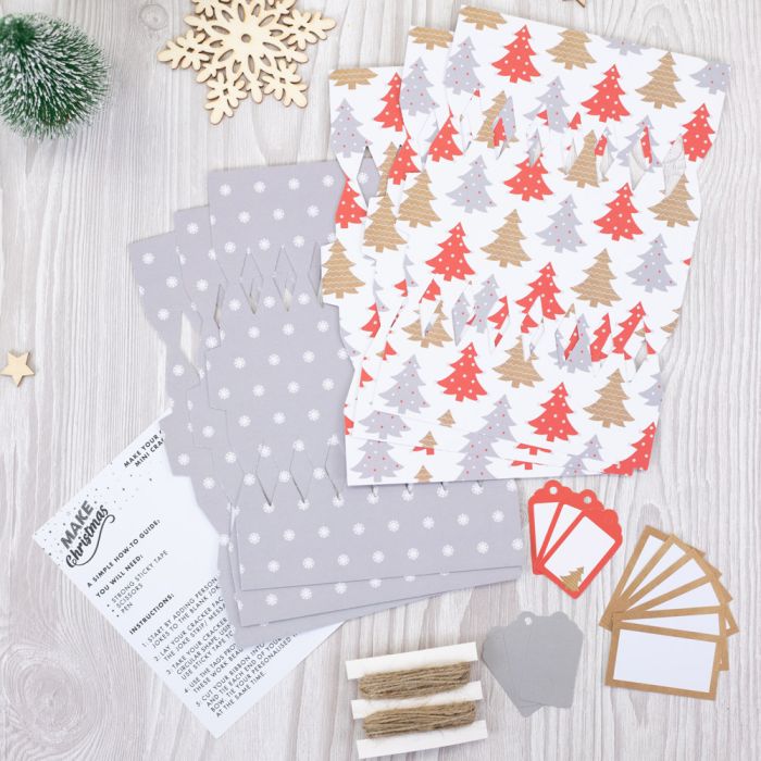 Make Christmas Kit - Cracker Making Kit - Nordic - 6pk