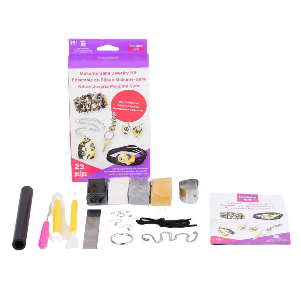 Sculpey Premo Clay Mokume Gane Jewellery Making Kit