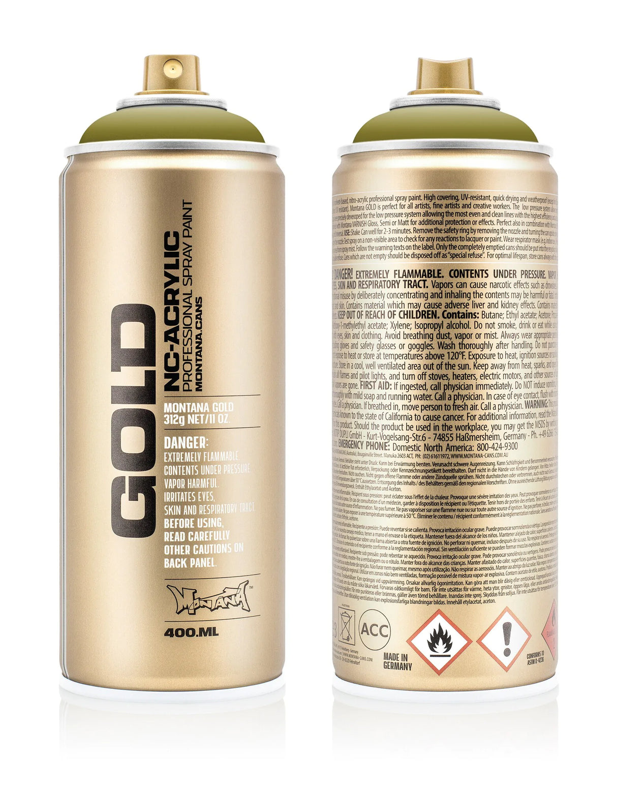 Montana GOLD Spray Paint 400ml - Pepperoni Hot (G1140)