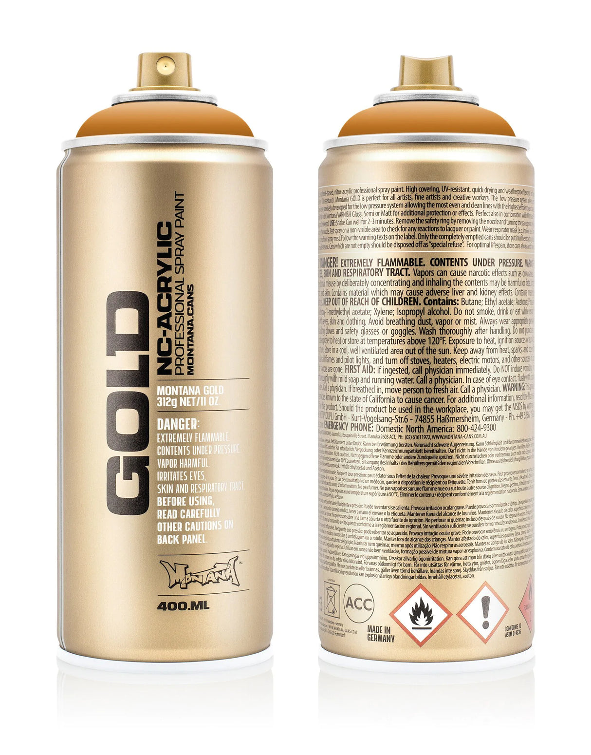 Montana GOLD Spray Paint 400ml - Terra (G1250)
