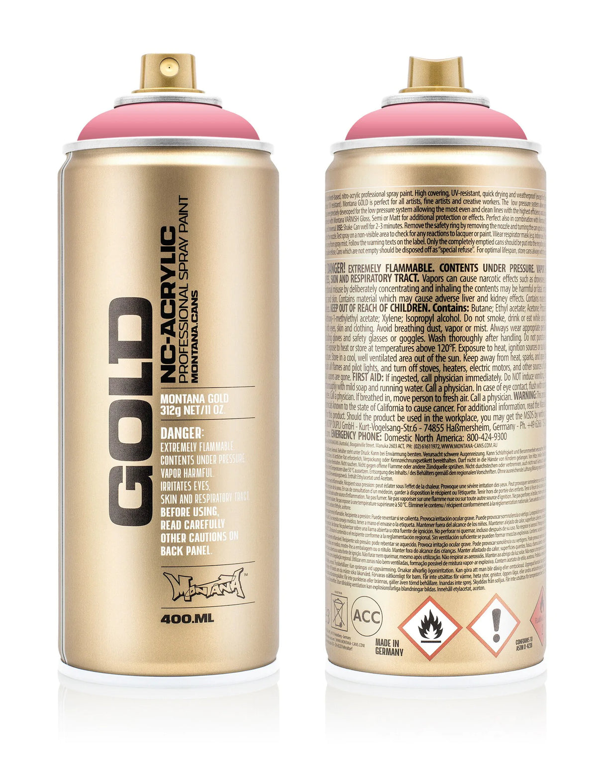 Montana GOLD Spray Paint 400ml - Bazooka Joe (G3010)