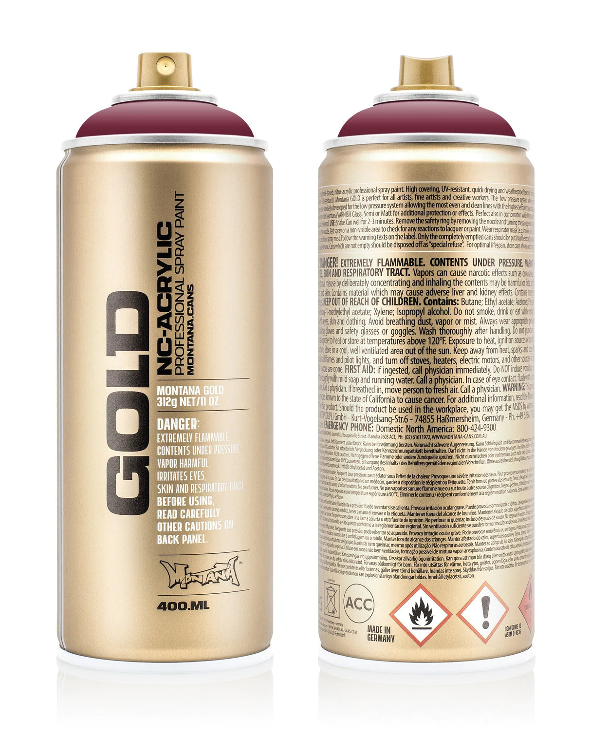 Montana GOLD Spray Paint 400ml - Powder Pink (G4040)