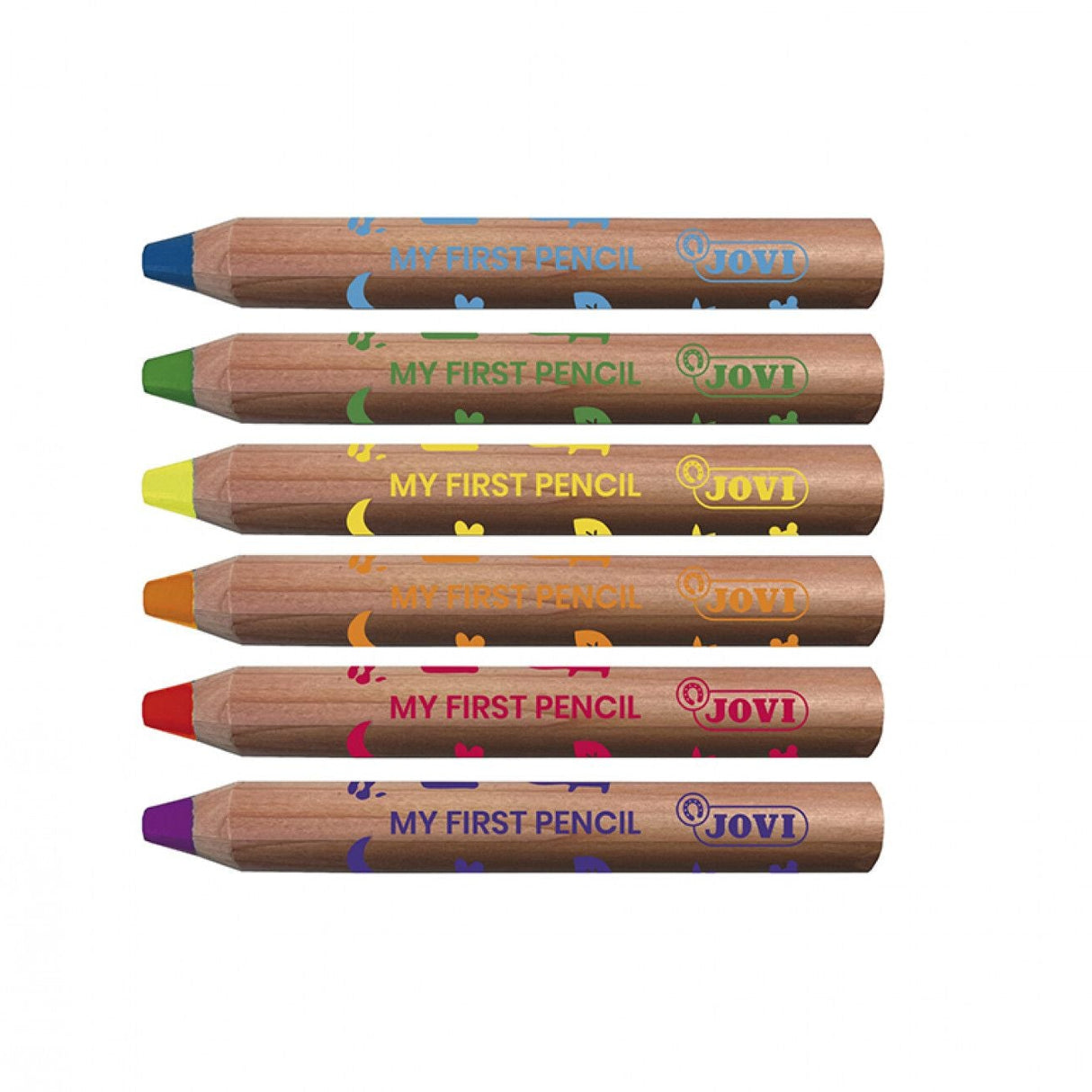 JOVI My First Coloured Wooden Pencils (6 Pack)