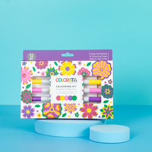 Colouring Kit - Feelgood Florals 12pc
