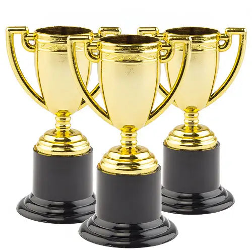 Gold Trophies (Pack of 6)