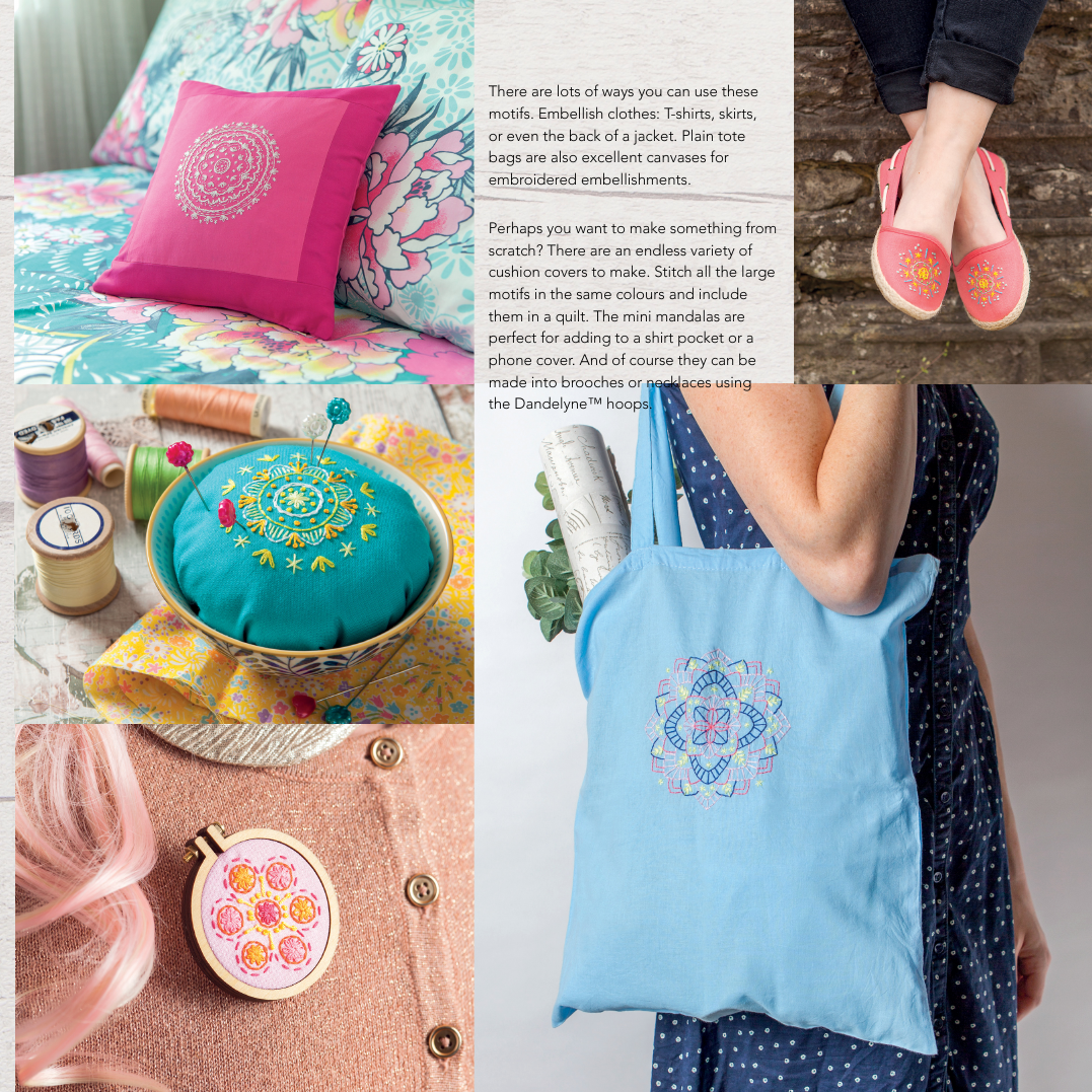 Mandalas to Embroider: Kaleidoscope Stitching in a Hoop Book