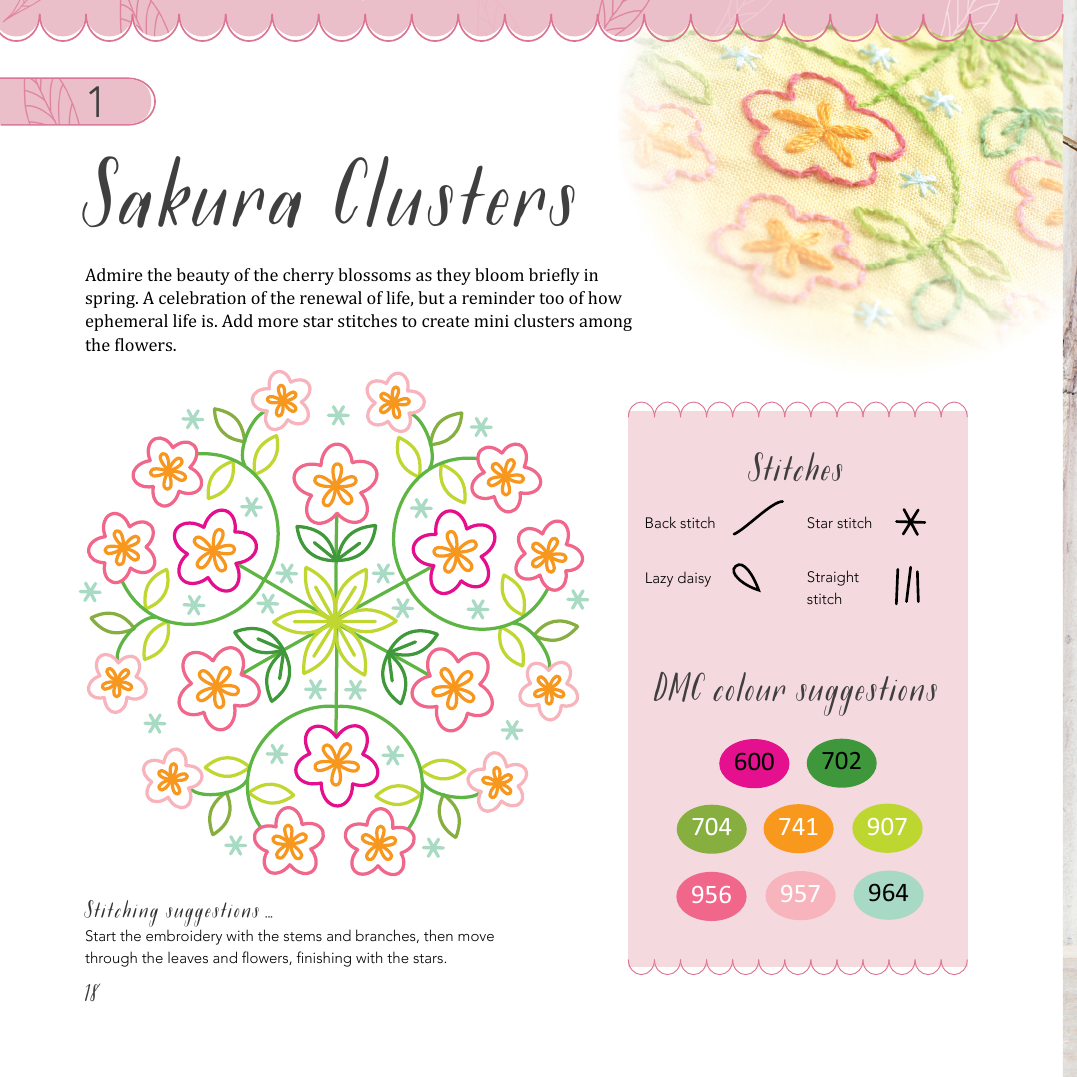 Mandalas to Embroider: Kaleidoscope Stitching in a Hoop Book