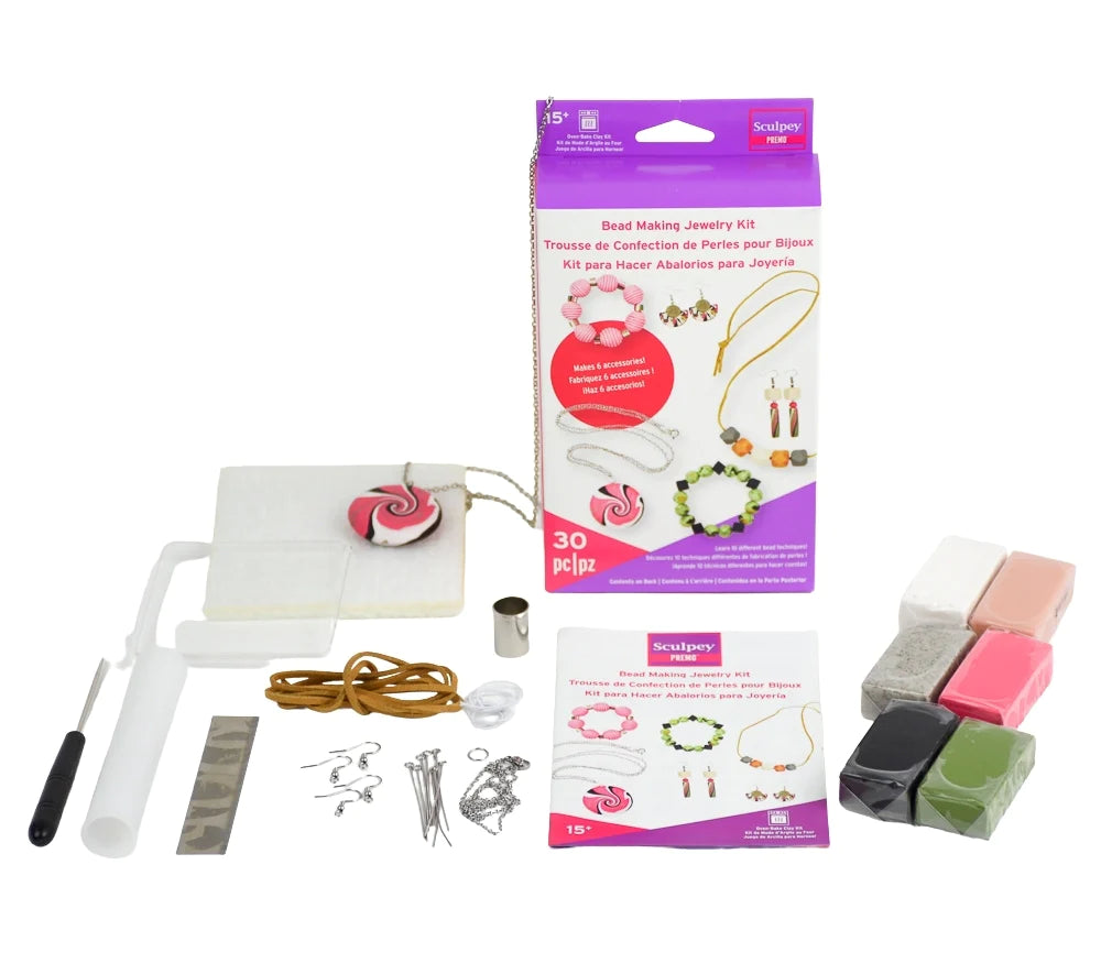 Sculpey Premo Clay Bead Making Jewellery Kit