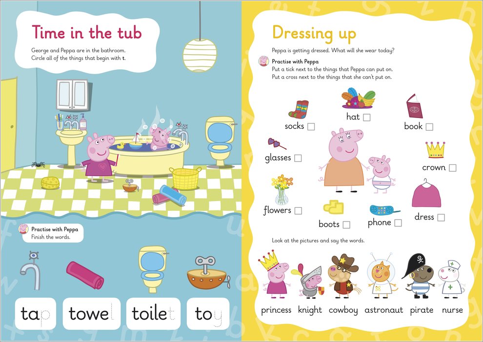 Peppa Pig Wipe Clean First Words Book