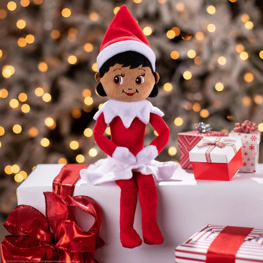 Elf on the Shelf - Plushee Pals Snuggler Girl with Brown Eyes 12"