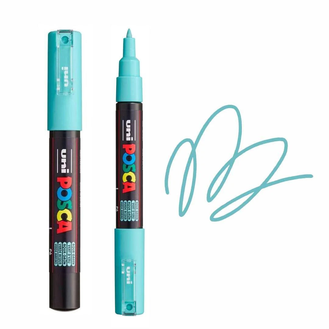 uni Posca PC-1M Extra Fine Paint Marker Aqua Green