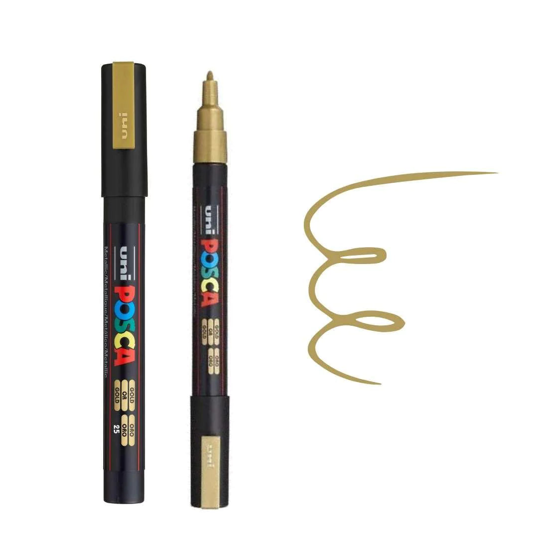 Posca Marker PC-3M Fine Bullet Tip Paint Marker Gold