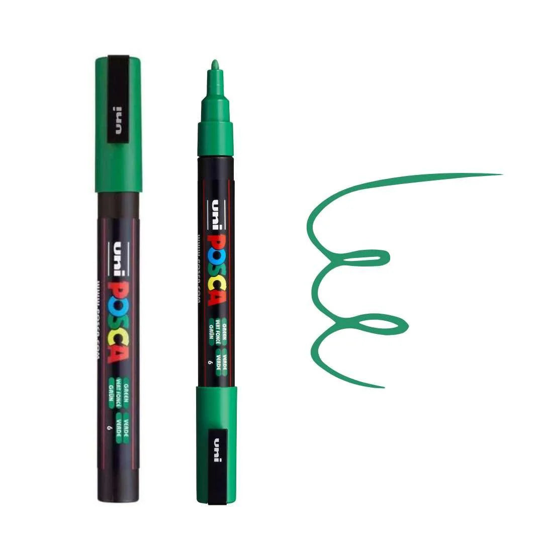 Posca PC-3M Fine Bullet Tip Paint Marker - Green