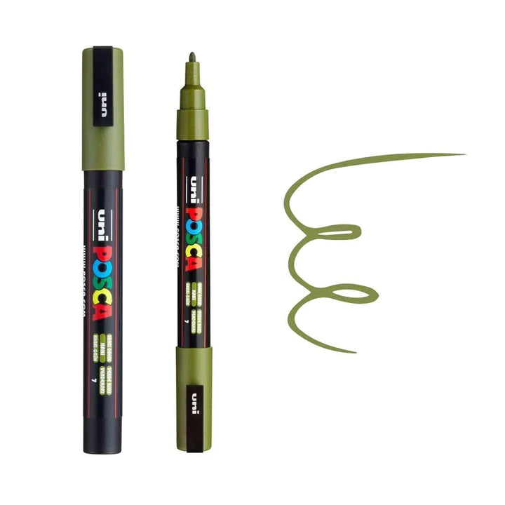 Posca Marker PC-3M Khaki Green Bullet Tip Paint Marker