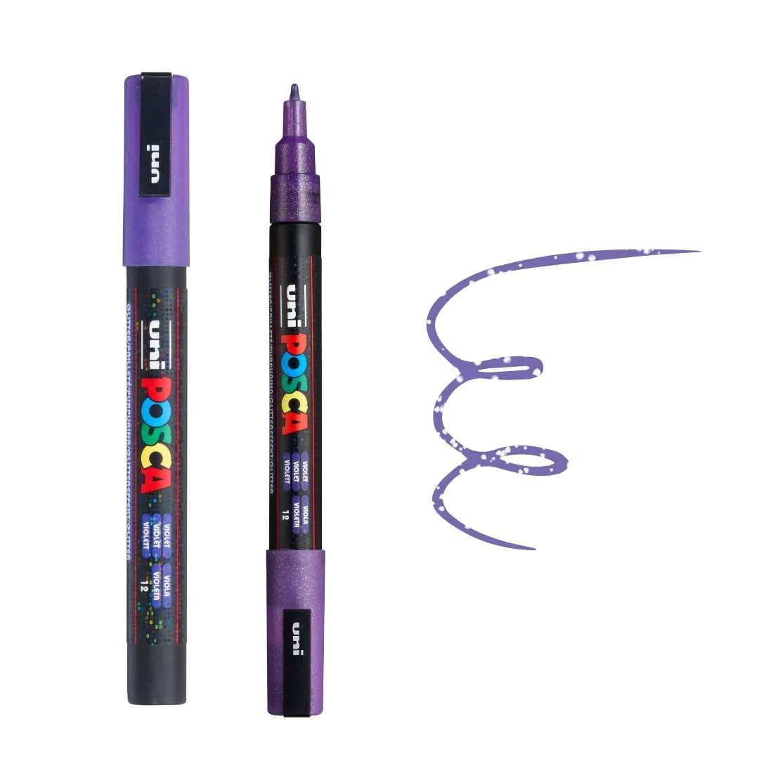 Posca PC-3M Fine Bullet Tip Paint Marker Sparkling Violet