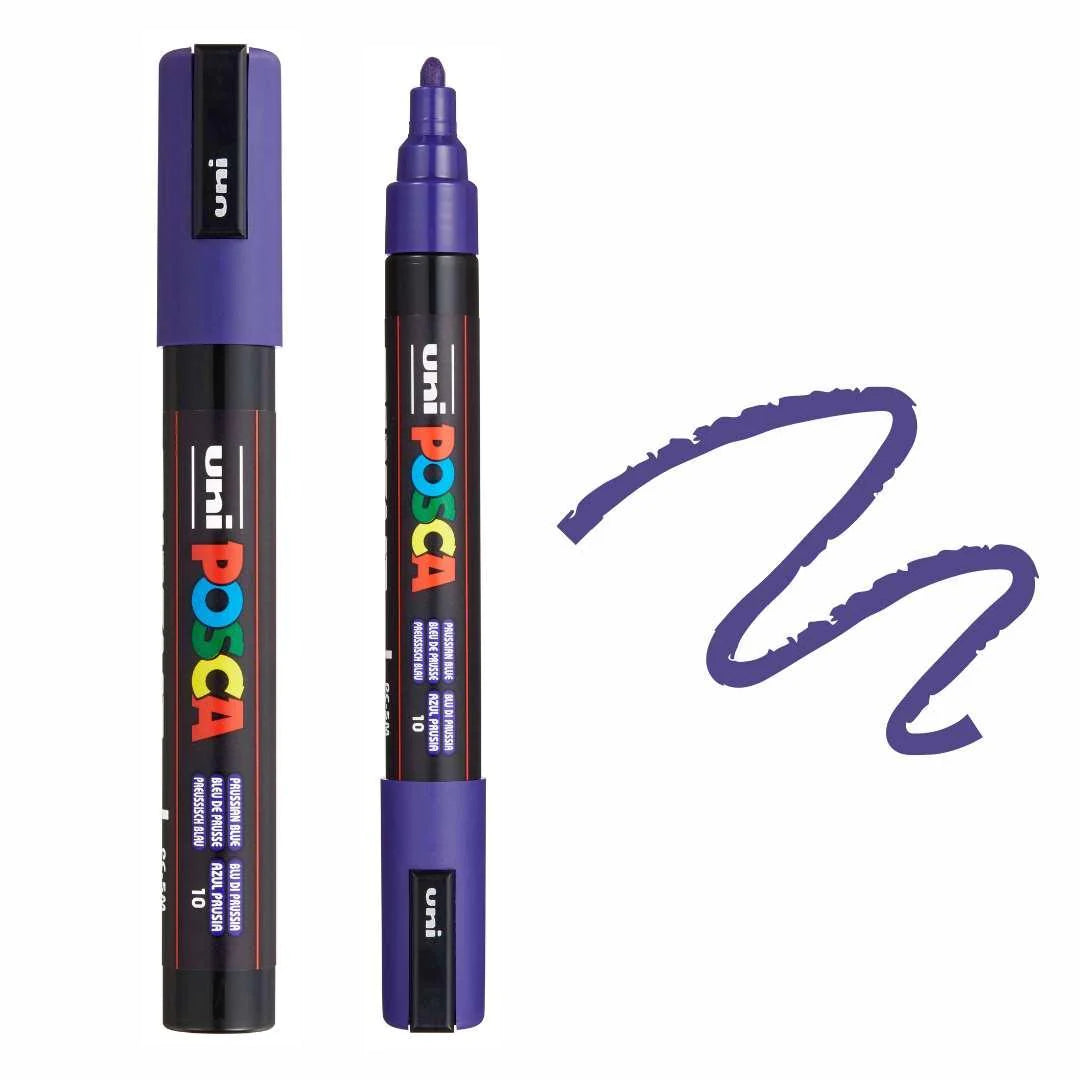 Posca PC-5M Prussian Blue Paint Marker