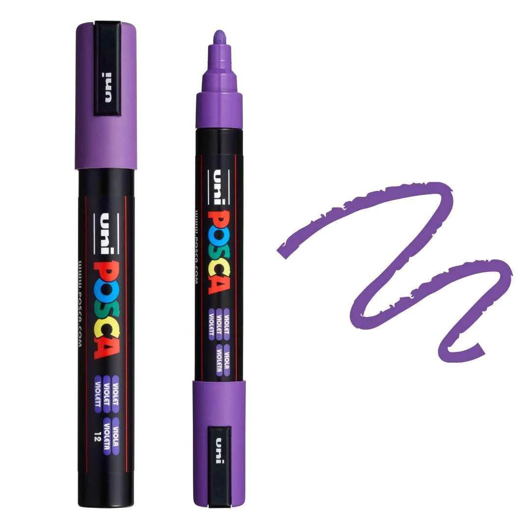 Posca PC-5M Medium Bullet Tip Paint Marker Violet