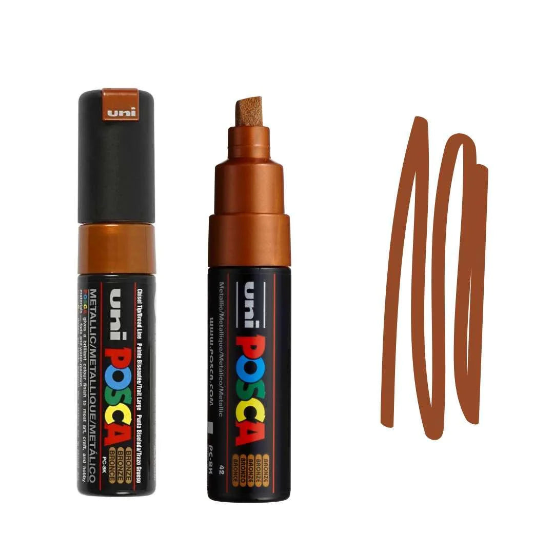 Posca PC-8K Broad Chisel Tip Paint Marker Bronze