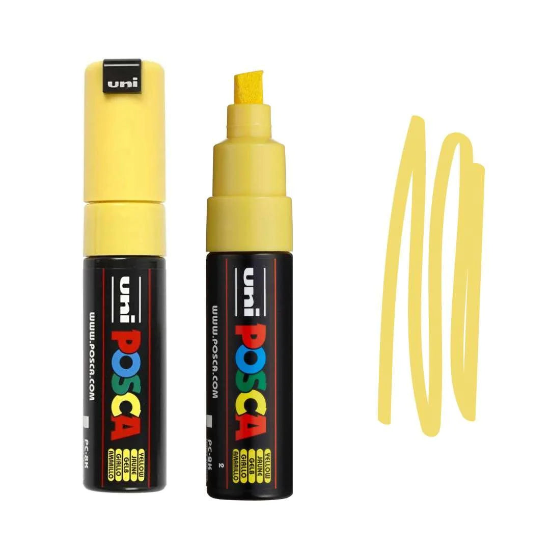 Posca Pc-8K Broad Yellow Paint Marker