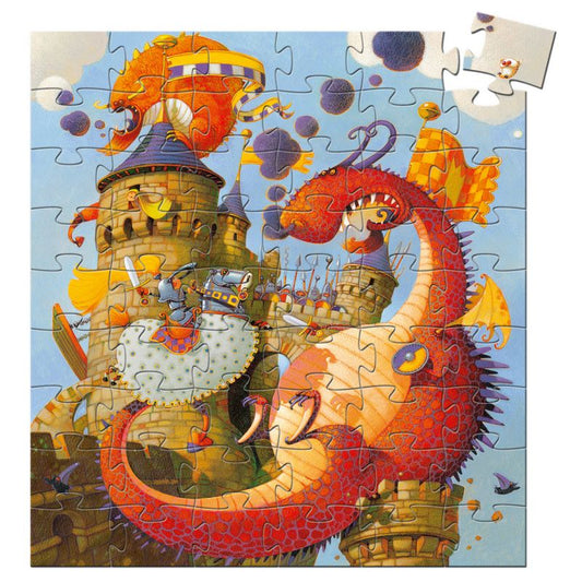 Djeco Valiant and the Dragon - 54 Piece Jigsaw Puzzle