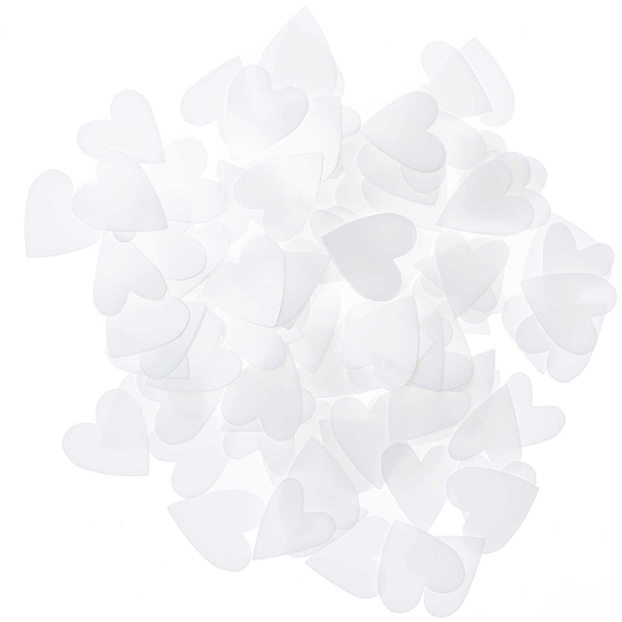 Heart Confetti - White (100 pieces)