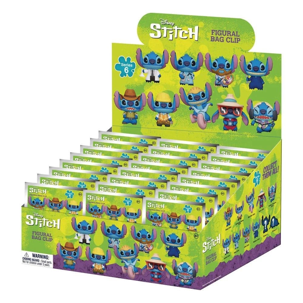 Disney's Stitch Series 6 Bag Clips (Blind Bag)