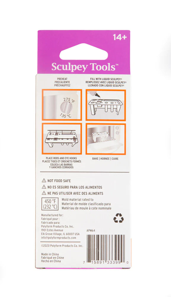 Sculpey Silicone Mould - 3D Jewellery