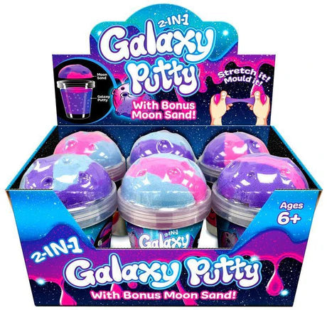 2 in 1 Galaxy Putty & Moon Sand (Assortment)