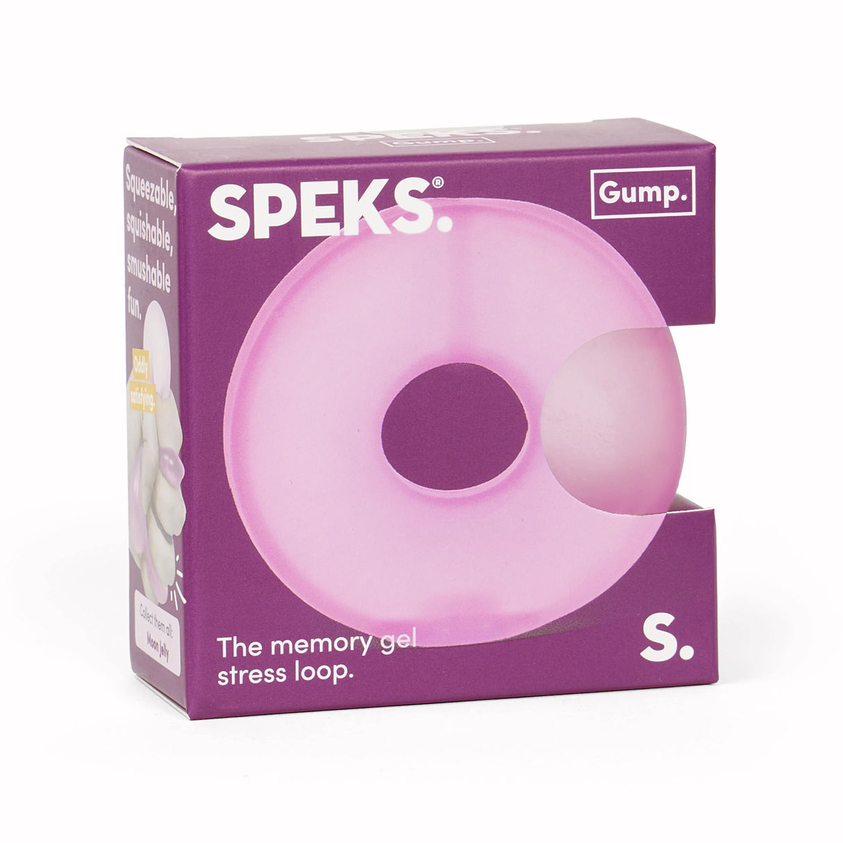 Speks Gump Memory Gel Stress Loop 6cm - Moon Jelly
