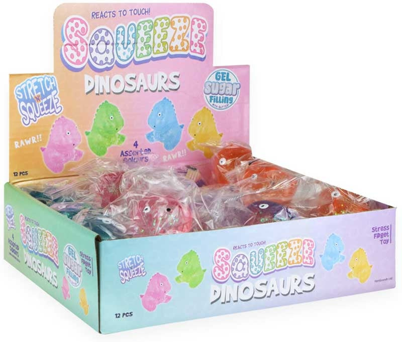 Slow Rise Squeeze Sparkle Dinosaur 7cm (Assortment)