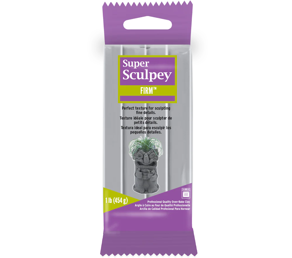 Super Sculpey 16oz (454g) Firm Grey Clay