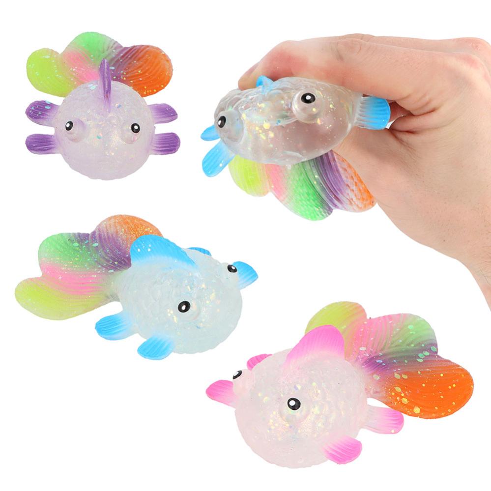 Slow Rise Rainbow Squish Fish 12.5cm (Assortment)