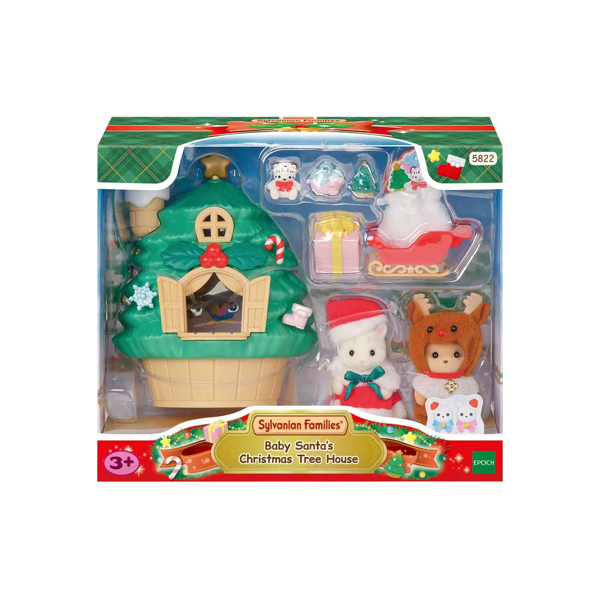 Sylvanian Families Baby Santa's Christmas Tree House
