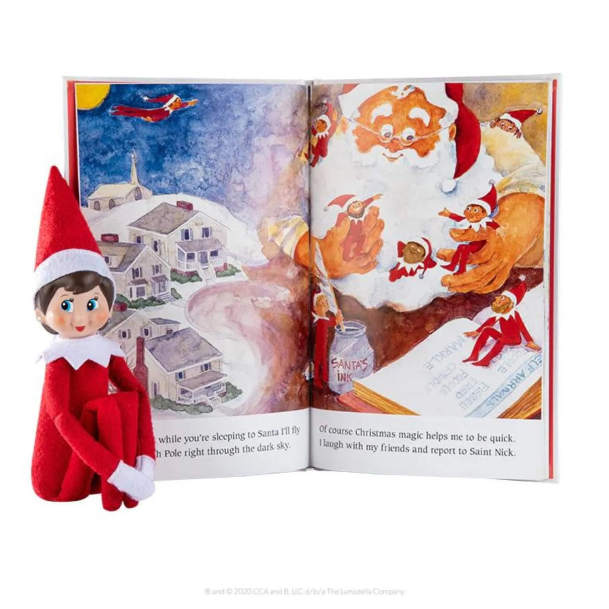 The Elf on the Shelf Scout Elf Light Girl Blue Eyes