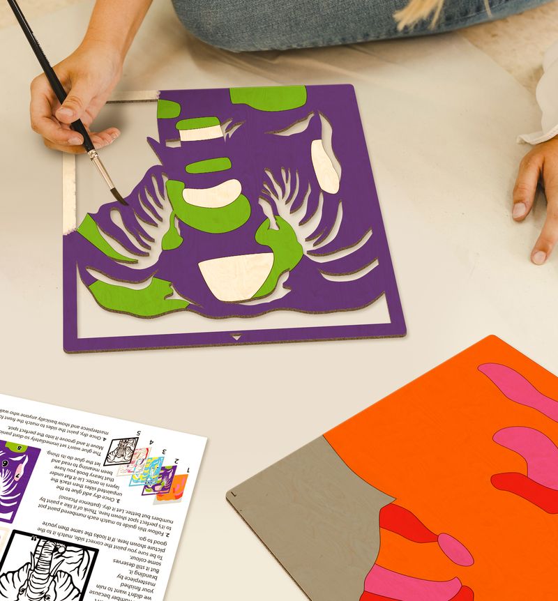 Splat Planet Wood Art Kit - Elephant