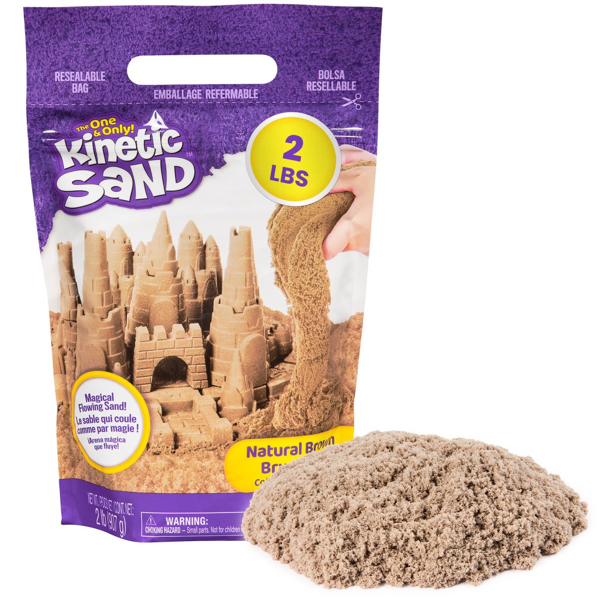 Kinetic Sand 2lb Sand Bag - Brown